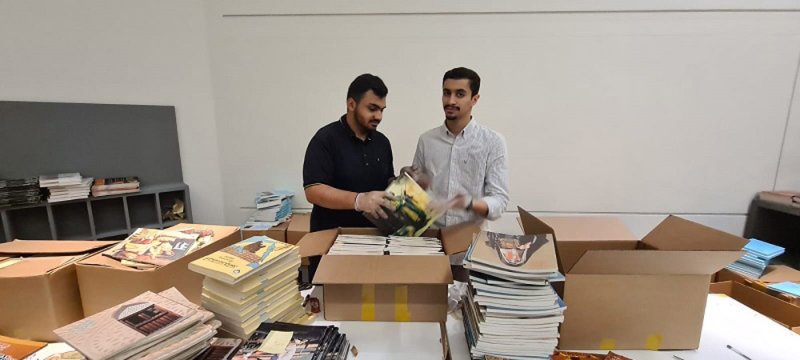 طلبة جامعة البحرين يشاركون في أرشفة 6 آلاف كتاب بمكتبة المتحف الوطني
