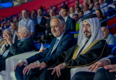خالد بن حمد يشهد حفل افتتاح بطولة العالم للمصارعة