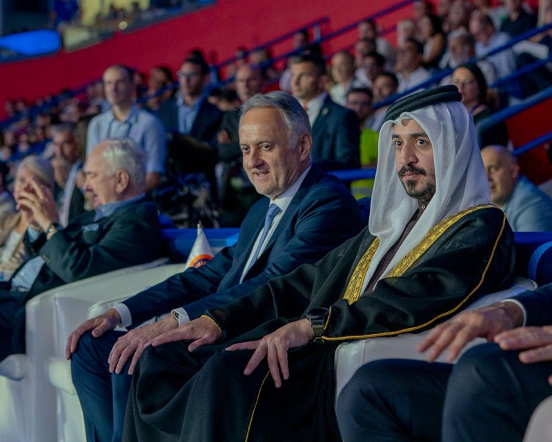 خالد بن حمد يشهد حفل افتتاح بطولة العالم للمصارعة