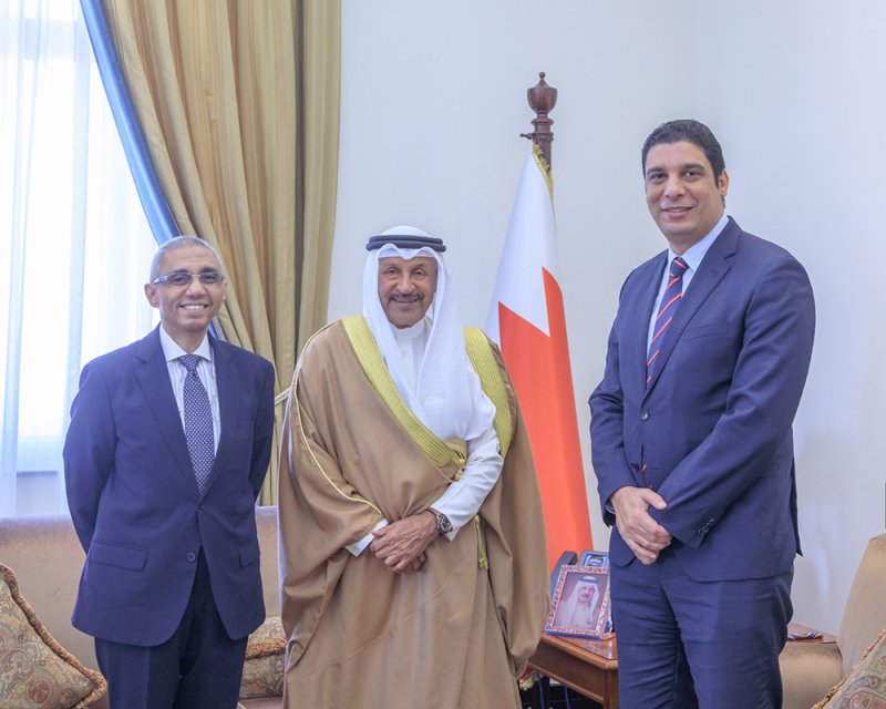 مستشار جلالة الملك لشؤون الشباب والرياضة يستقبل السفير المصري