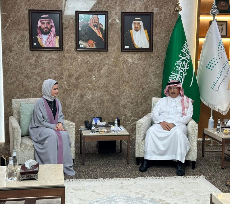 وزيرة شؤون الشباب تلتقي وزير التعليم السعودي وتؤكد على عمق العلاقات بين المملكتين