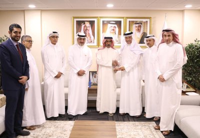 علي بن محمد يستقبل النائب جلال كاظم ووفد نادي بني جمرة