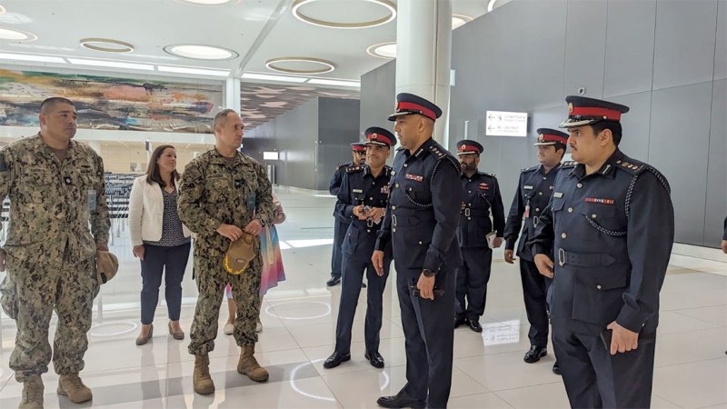 مدير عام الإدارة العامة لأمن المنافذ يستقبل قائد نشاط دعم الأنشطة البحرية الأمريكية