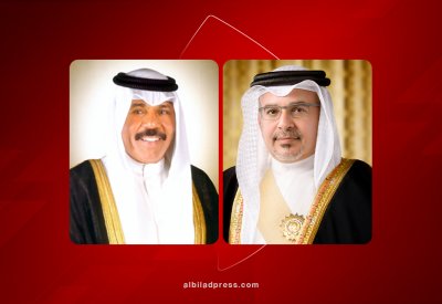 سمو ولي العهد رئيس مجلس الوزراء يتلقى برقية شكر جوابية من أمير دولة الكويت