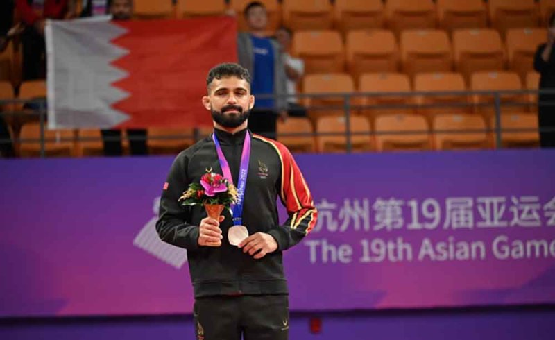 البحريني علي منفردي يحصد فضية الجوجيتسو بآسياد هانغتشو