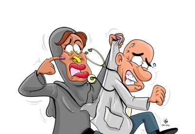 زوج طبيبة ينتهك حرمة مريضة أجرت عملية تجميل