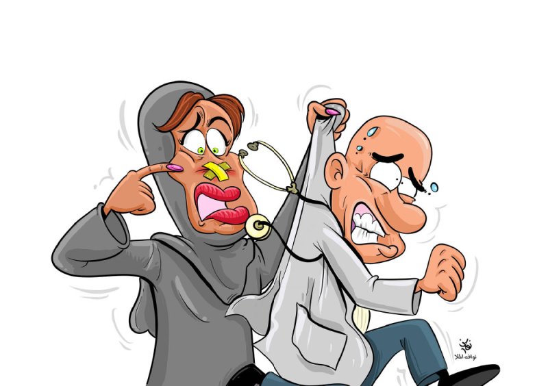 زوج طبيبة ينتهك حرمة مريضة أجرت عملية تجميل