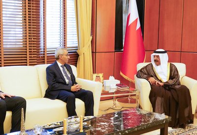 وزير الديوان الملكي يستقبل السفير المصري بمناسبة انتهاء فترة عمله