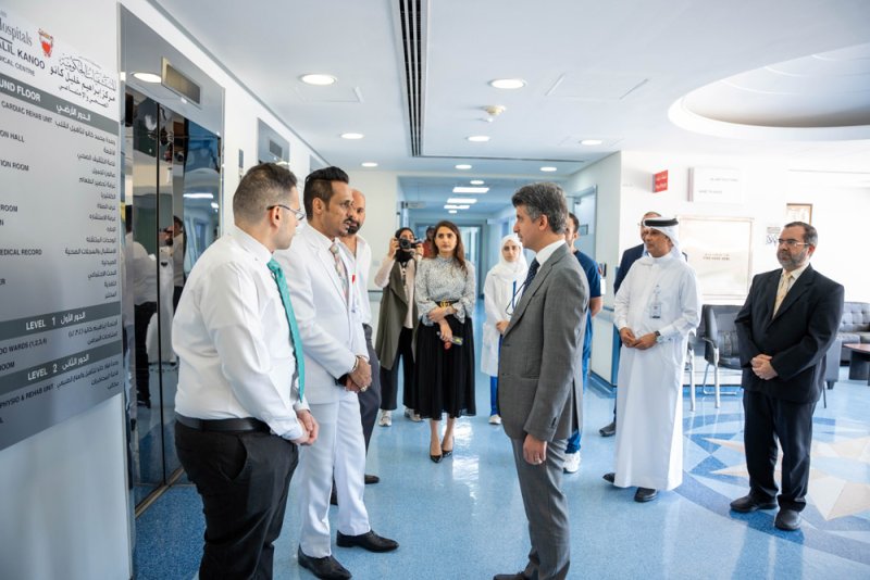 الرئيس التنفيذي للمستشفيات الحكومية يتفقد مركز إبراهيم خليل كانو الصحي والاجتماعي