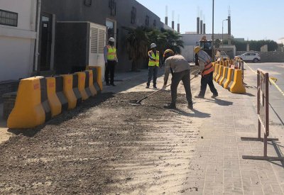 "الأشغال": بدء أعمال تطوير طريق 3371 بمجمع 533 في المرخ