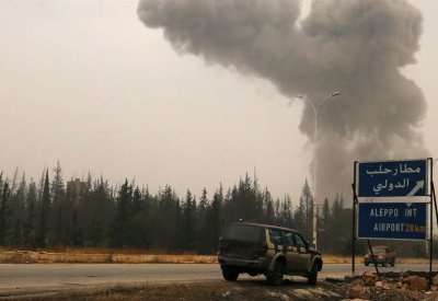 خروج مطاري دمشق وحلب عن الخدمة جراء القصف الإسرائيلي