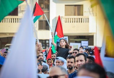 بالصور: وقفة بحرينية للتضامن مع فلسطين