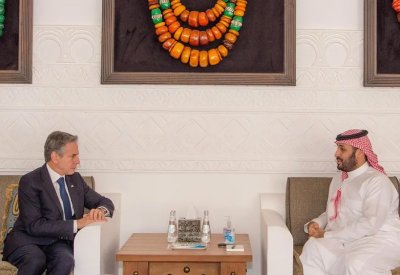 ولي العهد السعودي لبلينكن: يجب وقف العمليات العسكرية بغزة التي راح ضحيتها أبرياء
