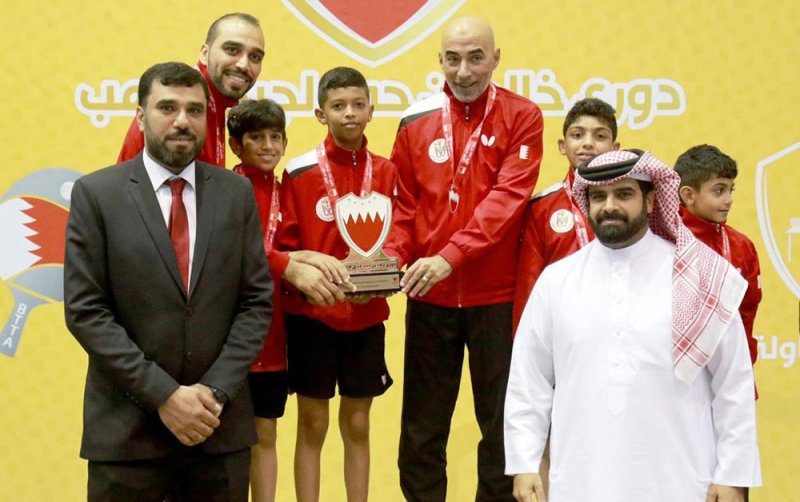 سلمان بن محمد يتوج نادي سار بطلا لدوري خالد بن حمد لجيل الذهب لكرة الطاولة