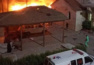 مقتل 200 بغارة إسرائيلية على ساحة مستشفى في غزة