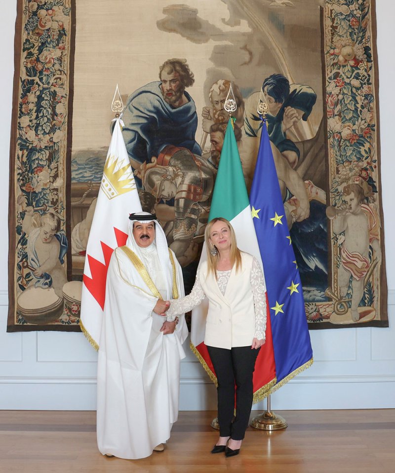 جلالة الملك المعظم يستعرض مع رئيسة وزراء الجمهورية الإيطالية علاقات الصداقة وآخر المستجدات الإقليمية والدولية