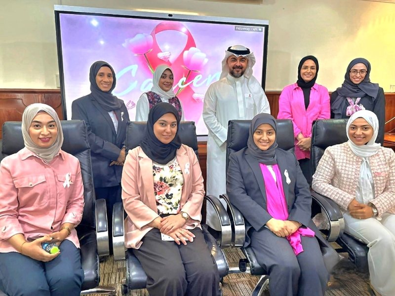 بمناسبة أكتوبر شهر التوعية بسرطان الثدي دلمون للدواجن تنظم فعالية اليوم الوردي لموظفيها