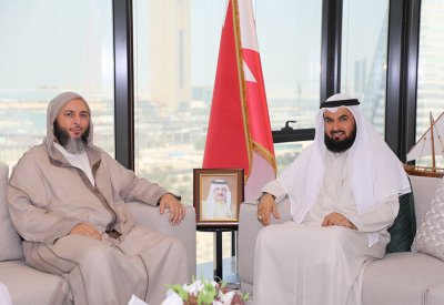 رئيس مجلس الأوقاف السنية يستقبل الشيخ د.سعيد الكملي