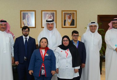 وزير العمل يستقبل رئيس مجلس إدارة الجمعية البحرينية لمتلازمة داون