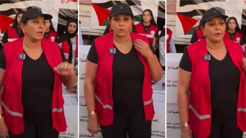 هالة صدقي تشارك في جمع المساعدات لأهالي غزة