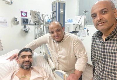 علي عيسى يزور لاعبنا محمد ميرزا ويطمئن على إصابته