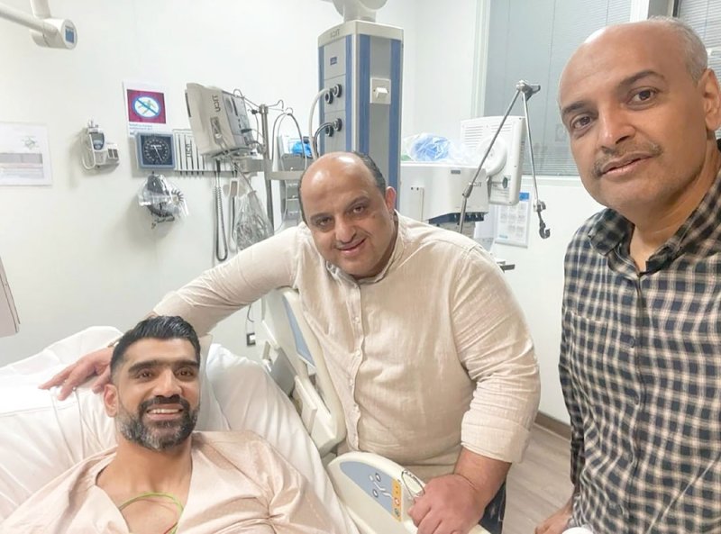علي عيسى يزور لاعبنا محمد ميرزا ويطمئن على إصابته