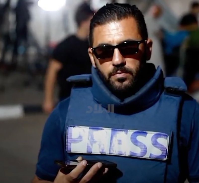 غارة اسرائيلية تدمر منزل مراسل "البلاد" في غزة الصحفي أحمد اللوح