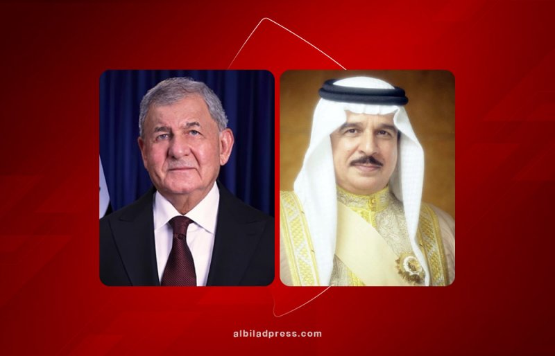 جلالة الملك المعظم يتلقى برقية شكر جوابية من رئيس جمهورية العراق