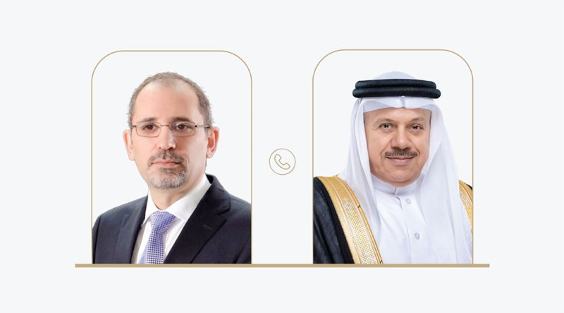اتصال هاتفي بين سعادة وزير الخارجية ومعالي نائب رئيس الوزراء وزير الخارجية بالمملكة الأردنية الهاشمية