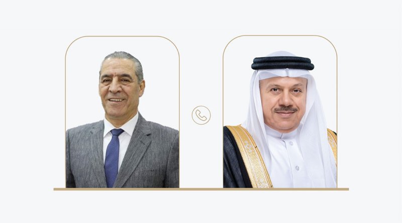 اتصال هاتفي بين سعادة وزير الخارجية وأمين سر اللجنة التنفيذية لمنظمة التحرير الفلسطينية