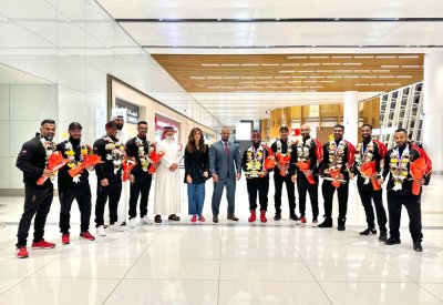 استقبال حافل للاعبي منتخب بناء الأجسام أبطال العالم