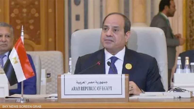السيسي يدعو لوقف فوري لإطلاق النار في غزة بلا شروط