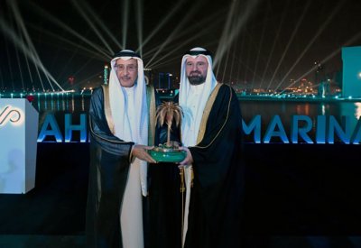 الشيخ خالد بن عبد الله يشهد وضع حجر الأساس لـ "بحرين مارينا"‎