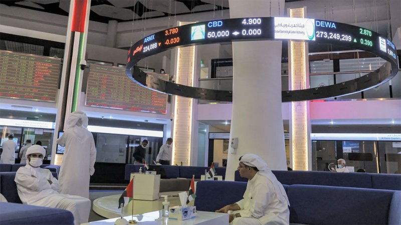 تباين أداء بورصات الخليج وسط مخاوف بشأن أسعار الفائدة