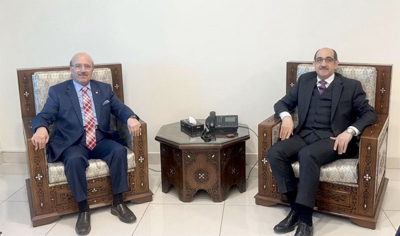 نائب وزير الخارجية والمغتربين في الجمهورية العربية السورية يستقبل سفير مملكة البحرين في دمشق