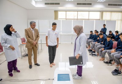 مركز الطب الرياضي والتأهيل يشارك بفعالية "حافظ على قدميك"