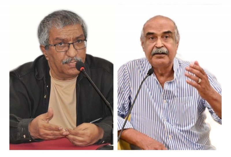 حلقة حوارية بين قاسم حداد وأمين صالح