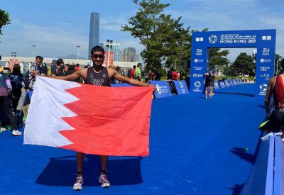 لاعب المنتخب يشارك بنجاح في بطولة آسيا سبرنت ترايثلون في هونغ كونغ