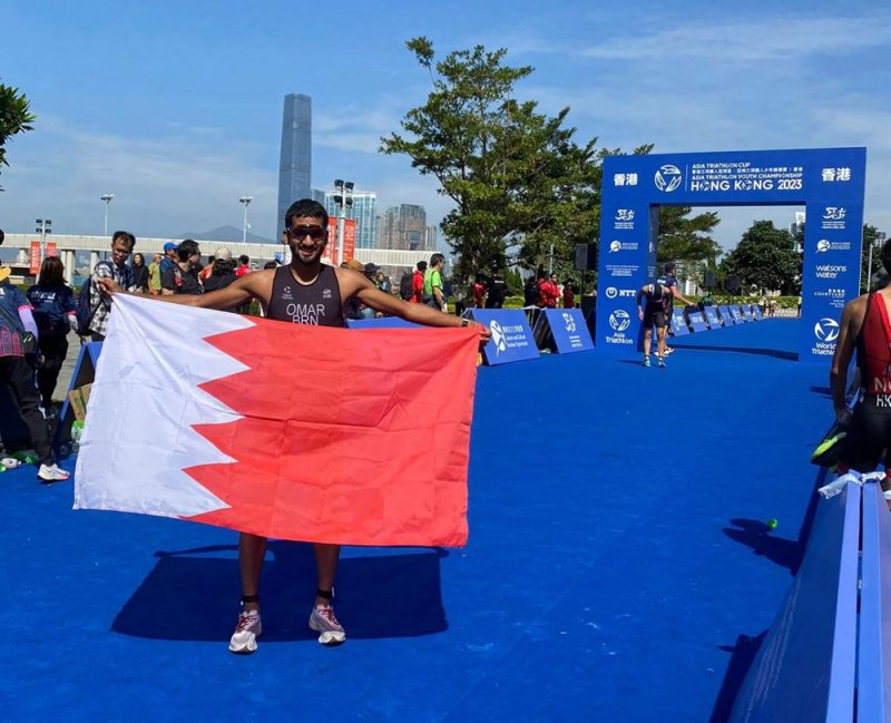 لاعب المنتخب يشارك بنجاح في بطولة آسيا سبرنت ترايثلون في هونغ كونغ
