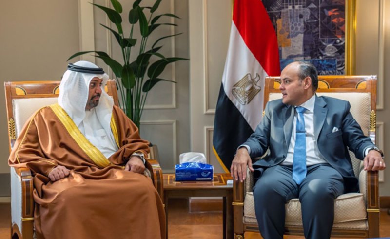 وزير المالية والاقتصاد الوطني يلتقي وزير التجارة والصناعة بجمهورية مصر العربية الشقيقة