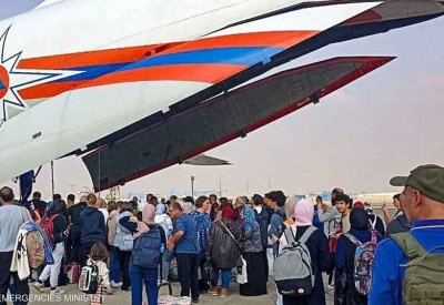 روسيا تسير ثاني رحلة خلال يومين لإجلاء مواطنيها من غزة