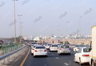 ازدحام بسبب حادث بين عدة مركبات على شارع الشيخ جابر الأحمد الصباح