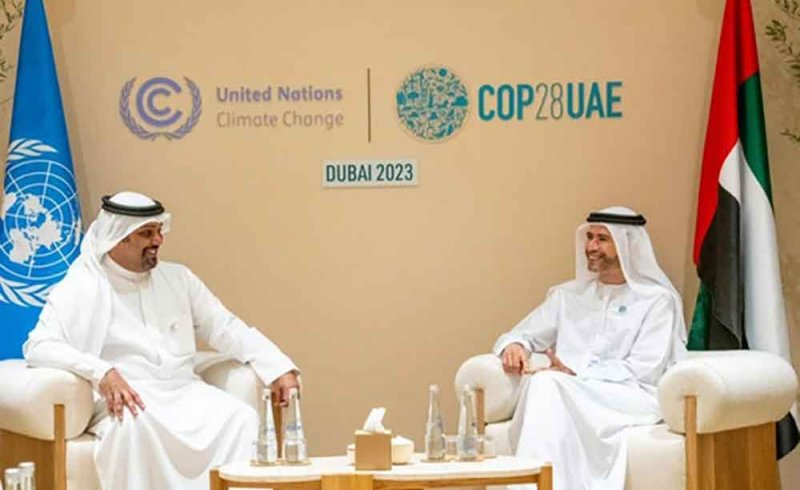 وزير المالية والاقتصاد الوطني يلتقي وزير دولة الإمارات العربية المتحدة للشؤون المالية