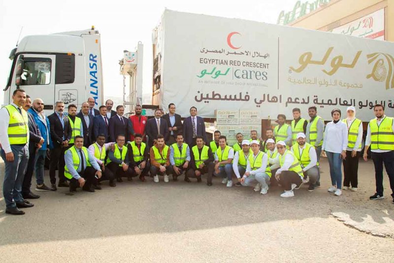 مجموعــة اللولو ترسل 50 طنا من المساعدات الإغاثية إلى غزة