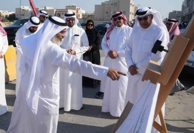إنشاء شبكة للصرف الصحي وتطوير عدد من الطرق في عراد