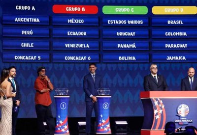 قرعة كوبا أمريكا: الارجنتين بجانب تشيلي .. والبرازيل تواجه كولمبيا