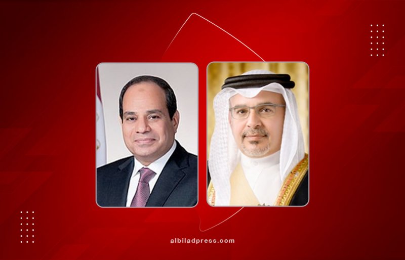 سمو ولي العهد رئيس مجلس الوزراء يهنئ الرئيس المصري بمناسبة فوزه في الانتخابات لفترة رئاسية جديدة