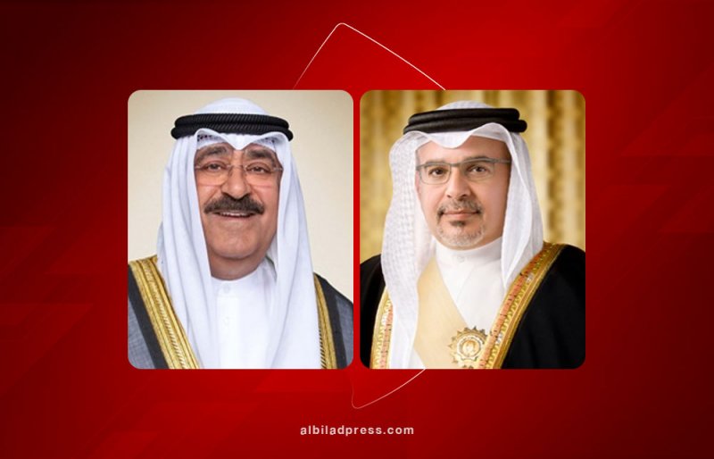 سمو ولي العهد رئيس مجلس الوزراء يهنئ أخيه سمو أمير دولة الكويت الشقيقة بمناسبة أدائه اليمين الدستورية