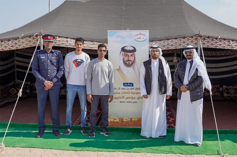 المحافظة الجنوبية تكّرم الفائزان بجائزة سمو الشيخ ناصر بن حمد آل خليفة الأسبوعية لأفضل مخيم في موسم البر