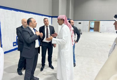 علي بن خليفة يستقبل رئيس "الأولمبية" السورية ونائب رئيس الاتحاد السوري لكرة القدم